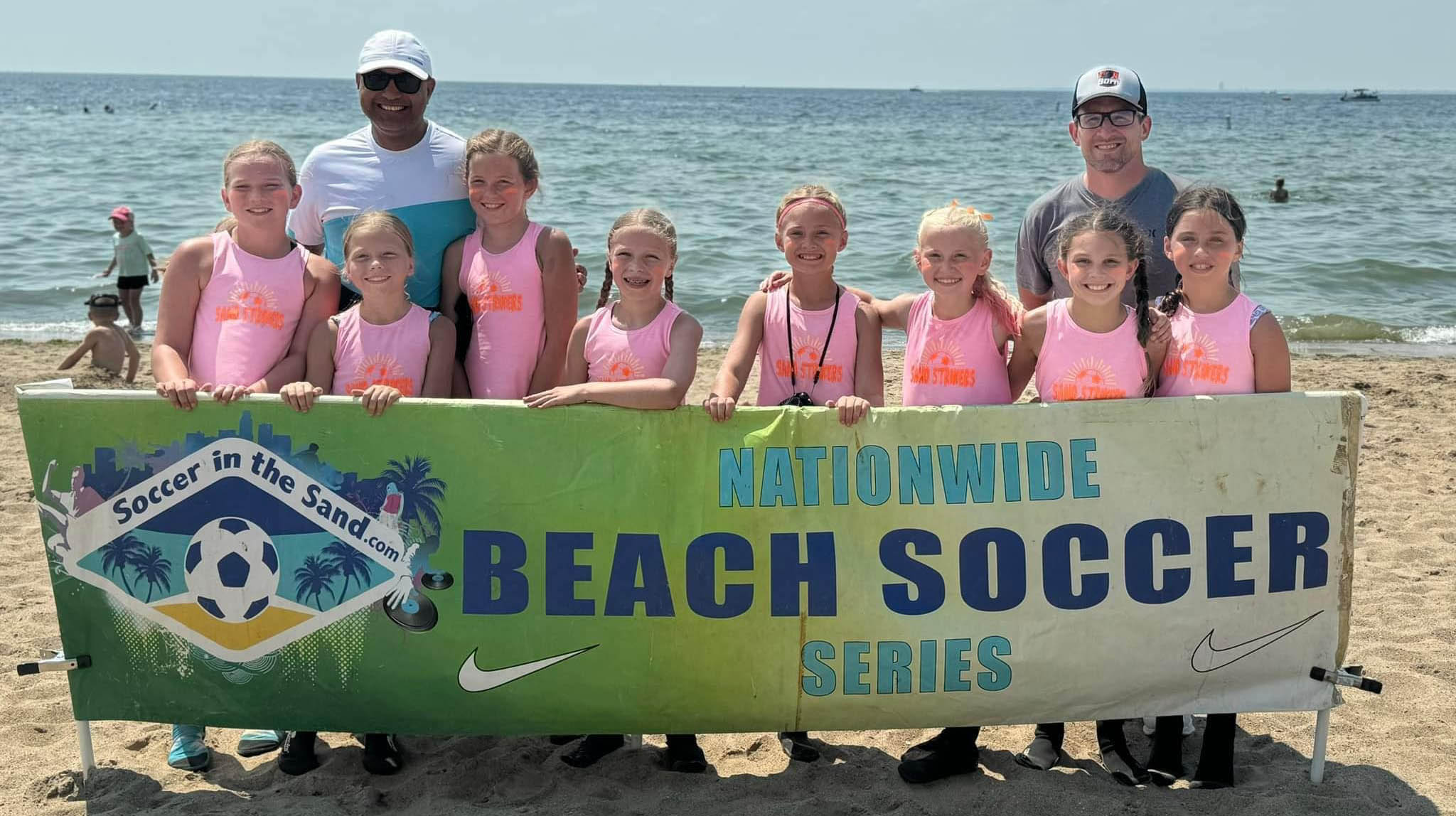 14 Girls Black are Soccer in the Sand Finalists!
