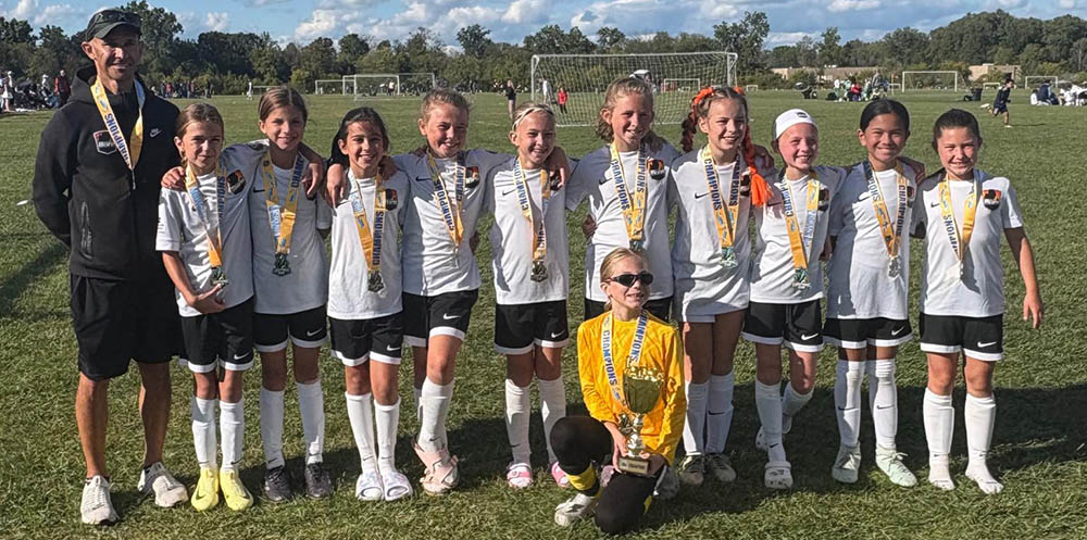 15 Girls Black are 2025 Lightning Cup Champions!!